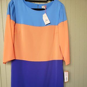 Cremieux Colorblock Dress NWT